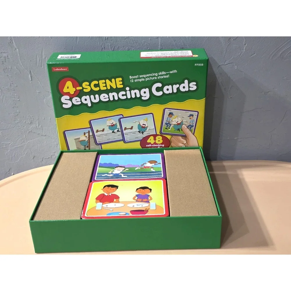 4-Scene Sequencing Cards by Lakeshore Educational‎ Game for Children Ages 3+